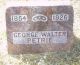 PETRIE, George Walter (1854-1926)- Headstone.  Former spouse of Louise Alida MOORE (1854-1938).