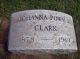 POWALS (CLARK), Johanna (1878-1969)- Spouse: David Austin CLARK (1874-1921); Inscription: Johanna Powals, Clark, 1878-1969.