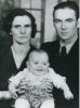 HAGEN (Wagner), Anna Ilene (1918-1988); spouse, Willard ALbert WAGNER (1918-1993) and son, Robert LeRoy WAGNER.  Photo taken about 1942-43.